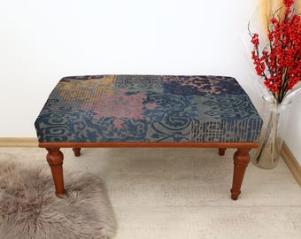 Piano Bench, Long Seat Bench, Ottoman Bench, Upholstered Bench, Boho Style Bench, Sitting Bench, Wood Work Bench, Vanity Chair, Dining Bench
