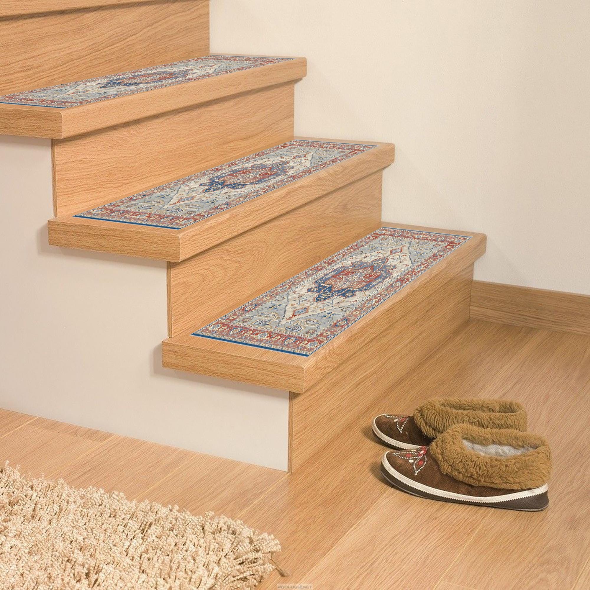 Kelim Teppich, Treppenteppich, rutschfest, für ästhetischen Look, Teppich, Treppenteppich,weiche Treppe,für Home Design,dekorative Treppe