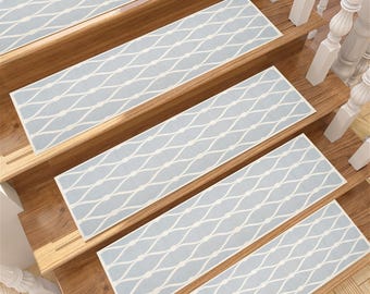 machine washable stairs rug, non-slip backing rug, stair treads rug, farmhouse rug runner, step runner rug, decorative runner mat