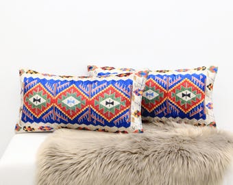 turkish rug pillow, couch pillows, mini oushak pillow, decorative pillow, lumbar pillow, diamond pattern, pillow cover