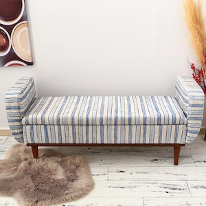 Upholstered Loveseat, Storage Ottoman, Window Seat, Armed Bench, Lounge Bench, Storage Couch, Bedroom Bench, Entry Chair, Ottman bench