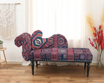 chaise lounge, photography prop, 2 piece set, rug sofa, low seating sofa, office lounge, eclectic seating, love seat bench,