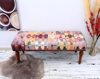 Living Room Bench, Piano Bench, Vanity Bench, Entryway Bench, Window Bench, End Of Bed Bench, Upholstered Bench, Turkish Upholstered Ottoman