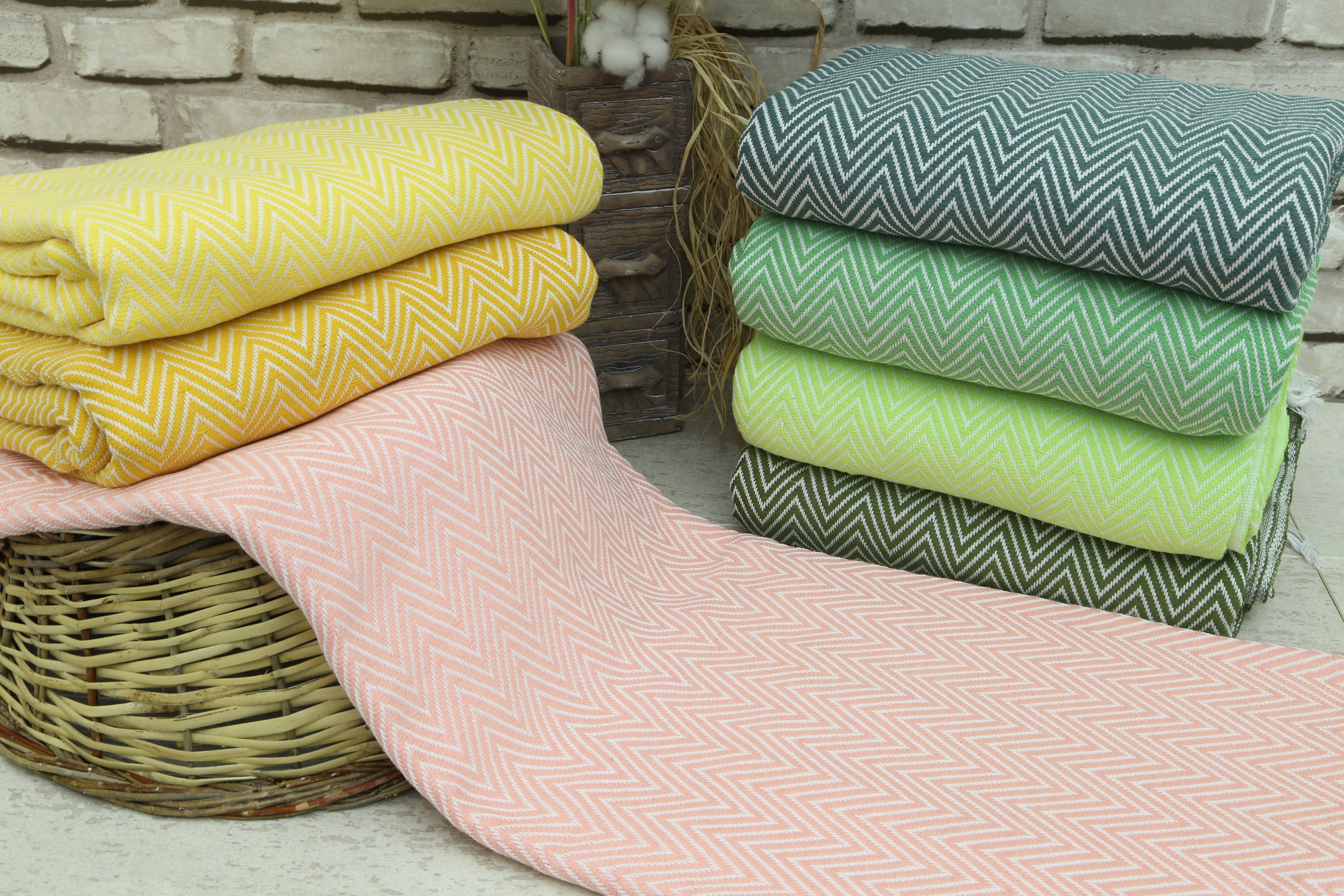 Personalized Christmas Gift Blanket, Chevron Design Blanket, 79x91