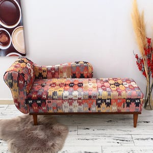 Chaise lounge sofa, Sleeper sofa, Upholstered sofa couch, Handmade furniture, Relaxing chair, Cat couch, Saloon sofa, Boho sofa, SOFA