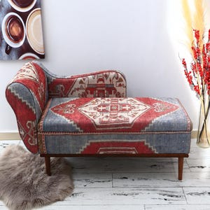 Chaise Lounge Sofa with Authentic Design Wooden Frame, Modern Living Room Furniture, Comfortable Lounge Chair, Stylish Seating Accent
