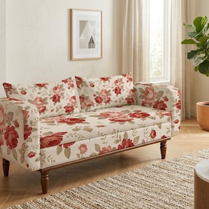 Sleeper Sofa, Bench with Arm, Large Trunk Bench, Kilim Sofa, Upholstered Day Bed, Tribal Bench, Sitting Bench, Long Seat