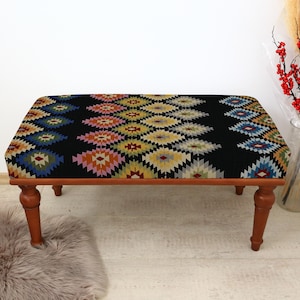 wood work bench, ottoman bench, handmade furniture, kitchen chair, piano bench, dining bench, sitting bench, turkish rug bench,