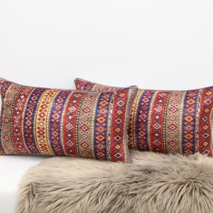 Pillow Cover, Vintage Pattern Pillow, Decorative Pillow, Pillow for Sofa, Cushion Cover, Turkish Rug Pillow, Designer Pillow, Kilim Pillow
