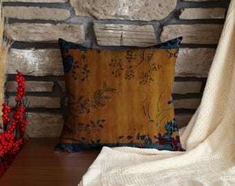 Vintage Turkish Kilim Pillow, Handmade Cushion Cover, Authentic Decorative Pillow, Rustic Cozy Bohemian Accent for Living Room or Bedroom