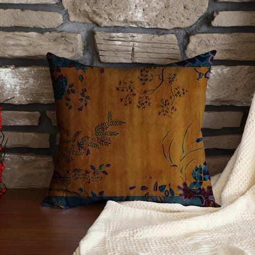 Oreiller vintage en kilim turc, housse de coussin fait main, oreiller décoratif authentique, accent bohème rustique et confortable pour le salon ou la chambre à coucher