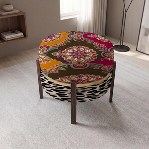Versatile Table, Boho Side Table, Housewarming Gift, Convertible Ottoman image 2