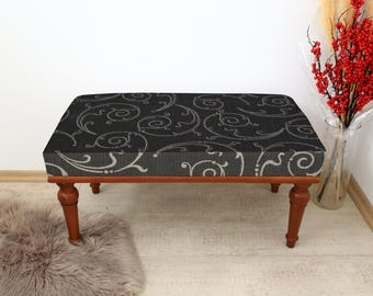 Bohemian bench, Ottoman bench, Footstool bench, Bedroom bench, Piano bench, Vanity bench, Lounging bench, Upholstered bench,