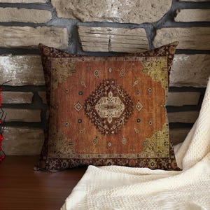 本物のキリム枕、ヴィンテージトルコクッションカバー、素朴な手作りの