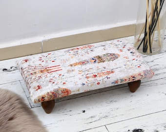 Footstool bench, Ottoman for rocking chairs, Bench with cushion, Comfy stool, Stylish stool, Small stool, Desk stool, Walking stool