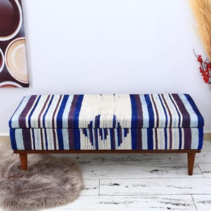Handmade Furniture, Storage Bench, Storage Coffee Table, Entry Bench, Storage Chest, Vintage Stool, Upholstered Bench Storage,  White Bench