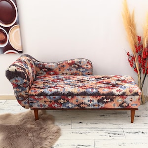 Chaise lounge sofa, Sleeper sofa, Upholstered sofa couch, Handmade furniture, Relaxing chair, Cat couch, Saloon sofa, Boho sofa, SOFA