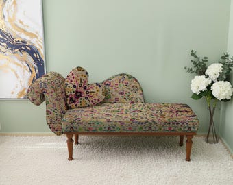 fabric daybed, accent furniture set, guest room furniture, entryway bench, woven fabric, rustic furniture, colorful bench