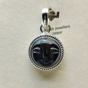 Smoky Quartz Sterling Silver Necklace: Round Gemstone Pendant