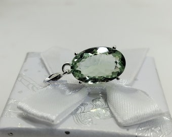 Ciondolo In Ametista Verde, Ciondolo In Argento Sterling 925, Ciondolo - Foto 6
