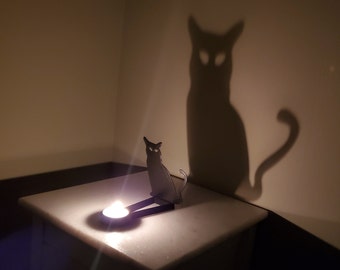KeaLite Black Cat/Yule Cat Shadow Caster (Tealight candle sold separately) *Buy Any 2 KeaLites & Get Free Shipping!*