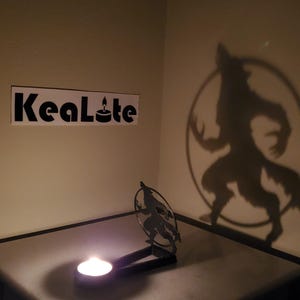 KeaLite Werewolf Shadow Caster (Tealight candles sold separately) *Free Shipping On Orders Over 10 Dollars!*
