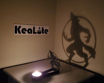KeaLite Werewolf Shadow Caster (Tealight candles sold separately) *Free Shipping On Orders Over 10 Dollars!*