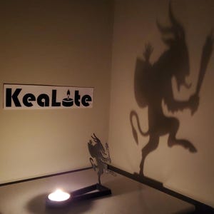 KeaLite Krampus Shadow Caster (Tealight Candle Sold Separately) *Buy Any 2 KeaLites & Get Free Shipping!* -Fun Stocking Stuffer!-
