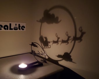 KeaLite Christmas Night Shadow Caster (Tealight Candle Sold Separately) *Buy Any 2 KeaLites & Get Free Shipping!* -Fun Stocking Stuffer!-