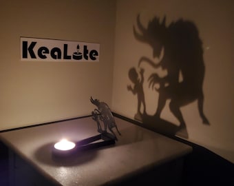 KeaLite Krampusnacht Shadow Caster (Tealight Candle Sold Separately) *Free Shipping On Orders Over 10 Dollars!* -Fun Stocking Stuffer!-