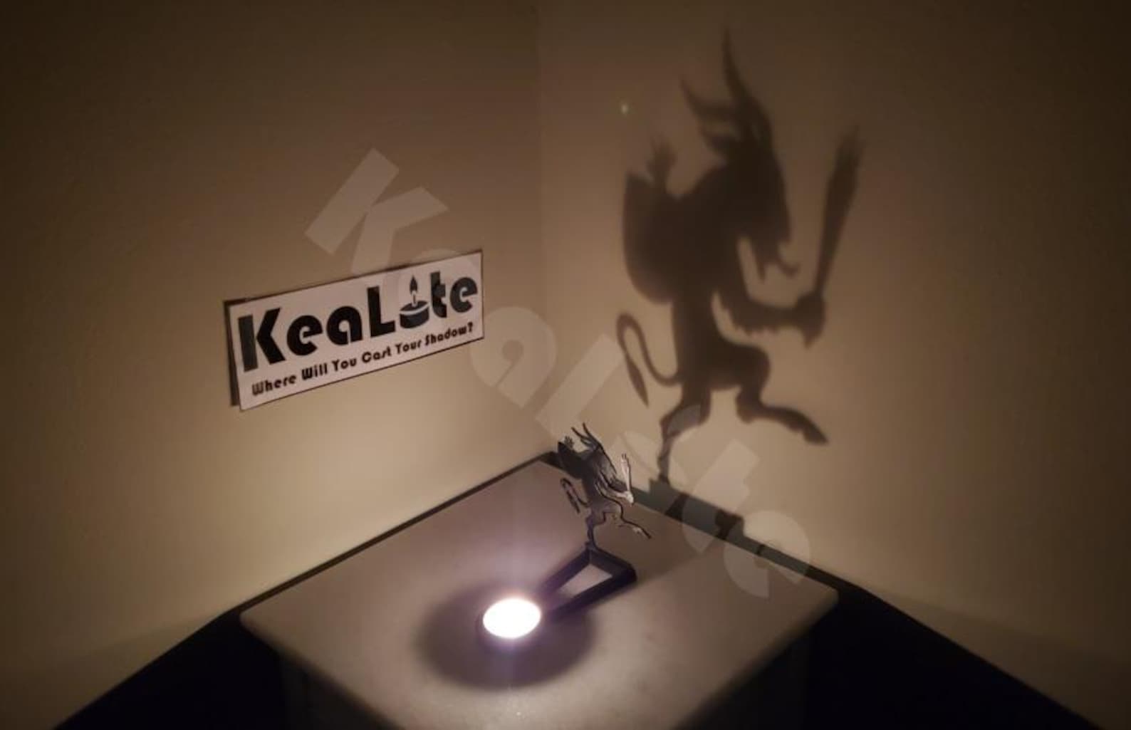 KeaLite's Krampus Shadow Caster (Tealight Candle Sold Separately) *Free Shipping On Orders Over 10 Dollars!* -Fun Stocking Stuffer!-