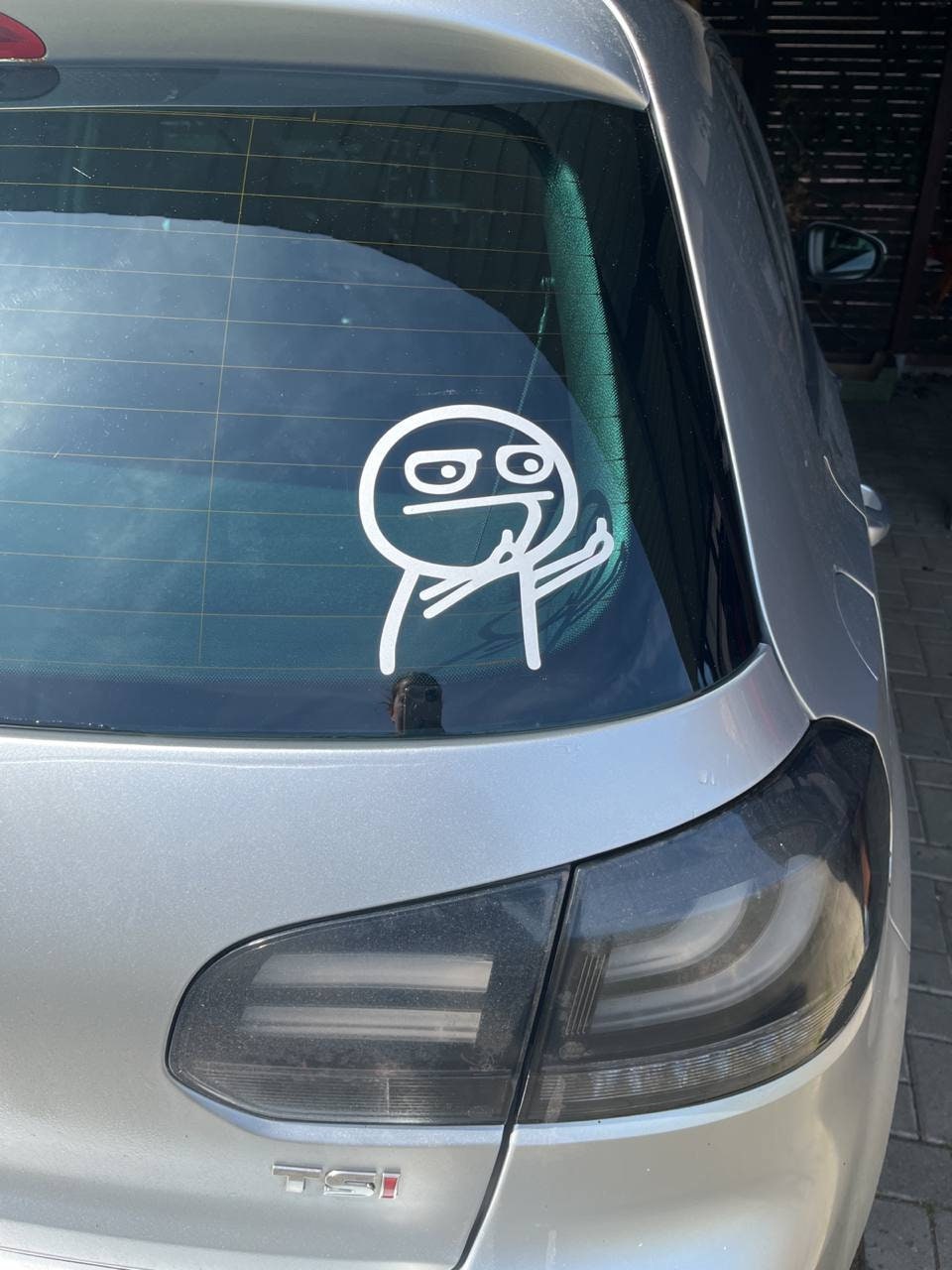 Stinkefinger Aufkleber - Zwerg mit Mittelfinger Sticker fürs Auto