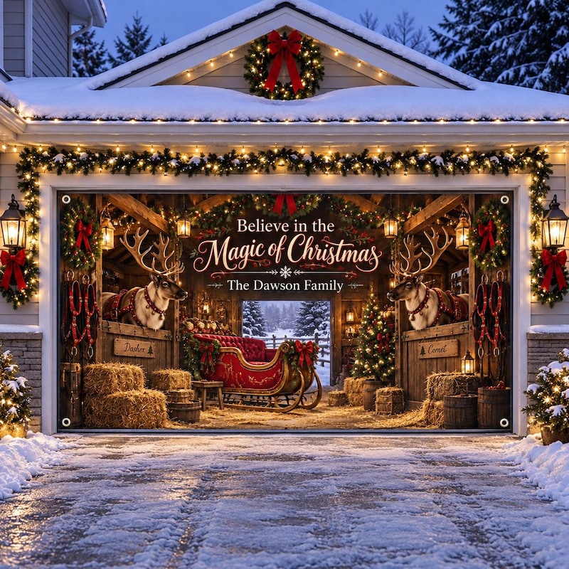 Light Bulb Template.pdf Sleigh Christmas Backdrop - Etsy