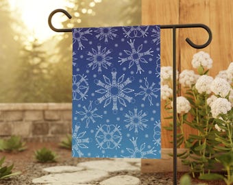 Subtle F*ck Trump Snowflake Garden Flag, Outside Winter Decor, Snow Outdoor Banner, Festive Home Decoration, Liberal Yard Sign, Anti Trump