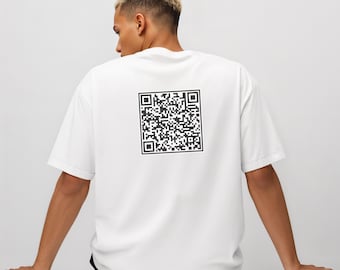 F*ck Trump QR Code TShirt, Subtle Anti Trump Shirt, FDT T-Shirt, Trump Sucks Shirt, Anti Fascist Shirt, Hidden Message Shirt, Fun Prank Gift