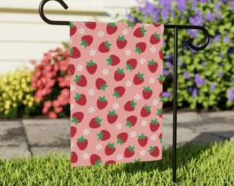 Trump Sucks Strawberry Seeds Flag, Subtle Anti Trump Garden Flag, FDT Garden Flag, Trump Sucks Decor, Hidden Message Yard Sign, Funny Flag