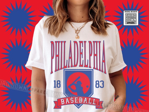 Throwback Philadelphia Baseball T-shirt Vintage Phillies 