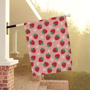 Trump Sucks Strawberry Seeds Flag, Subtle Anti Trump Garden Flag, FDT Garden Flag, Trump Sucks Decor, Hidden Message Yard Sign, Funny Flag image 4