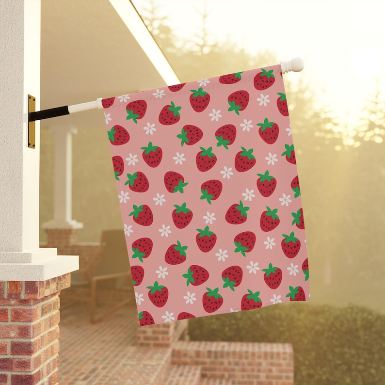 Trump Sucks Strawberry Seeds Flag, Subtle Anti Trump Garden Flag, FDT Garden Flag, Trump Sucks Decor, Hidden Message Yard Sign, Funny Flag image 4