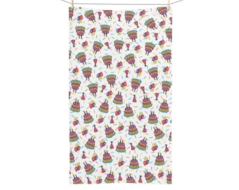 F*ck Trump Happy Birthday Hand Towel, Funny Political Birthday Gift, Anti Trump Kitchen Towel, Liberal Gag Gift, FDT Towel, Hidden Message