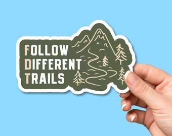 FDT Follow Different Trails Die-Cut Sticker