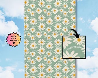Subtle F*ck Trump Hand Towel, Funny Political Home Decor, Daisy Kitchen Towel, Daisies Home Accessory, Sarcastic Liberal Gift, FDT Towel