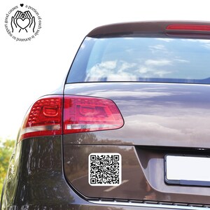F*ck Trump QR Code Sticker / Magnet, Subtle Anti Trump Bumper Sticker, FDT Vinyl Decal, Liberal Gift, Anti MAGA Car Magnet, Funny Anti Trump image 2