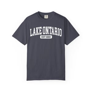 Lake Ontario Est. 1660 T-Shirt, Funny Canada Trump Tariff Shirt, Great Lakes Political Satire Tee, Canadian Lake Lover Gift, Lake of America image 10