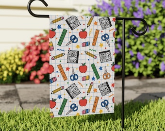 F*ck Trump Back to School Teacher Appreciation Flag, Funny Political Yard Flag, Anti Trump Outdoor Decor, FDT Yard Banner, Teacher Gift