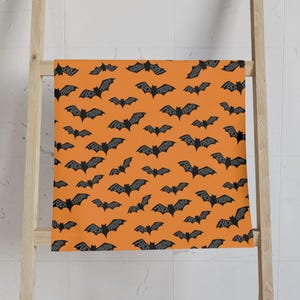 Subtle F*ck Trump Halloween Bats Hand Towel, Spooky Home Decor, FDT Halloween Kitchen Towel, Sarcastic Liberal Host Gift, Fall Autumn Decor