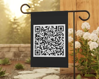 F*ck Trump QR Code Flag, Subtle Anti Trump Garden Flag, FDT Garden Flag, Trump Sucks Decor, Anti Trump Yard Sign, Funny Anti Trump Flag