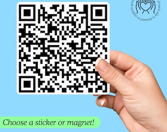 F*ck Trump QR Code Sticker / Magnet, Subtle Anti Trump Bumper Sticker, FDT Vinyl Decal, Liberal Gift, Anti MAGA Car Magnet, Funny Anti Trump