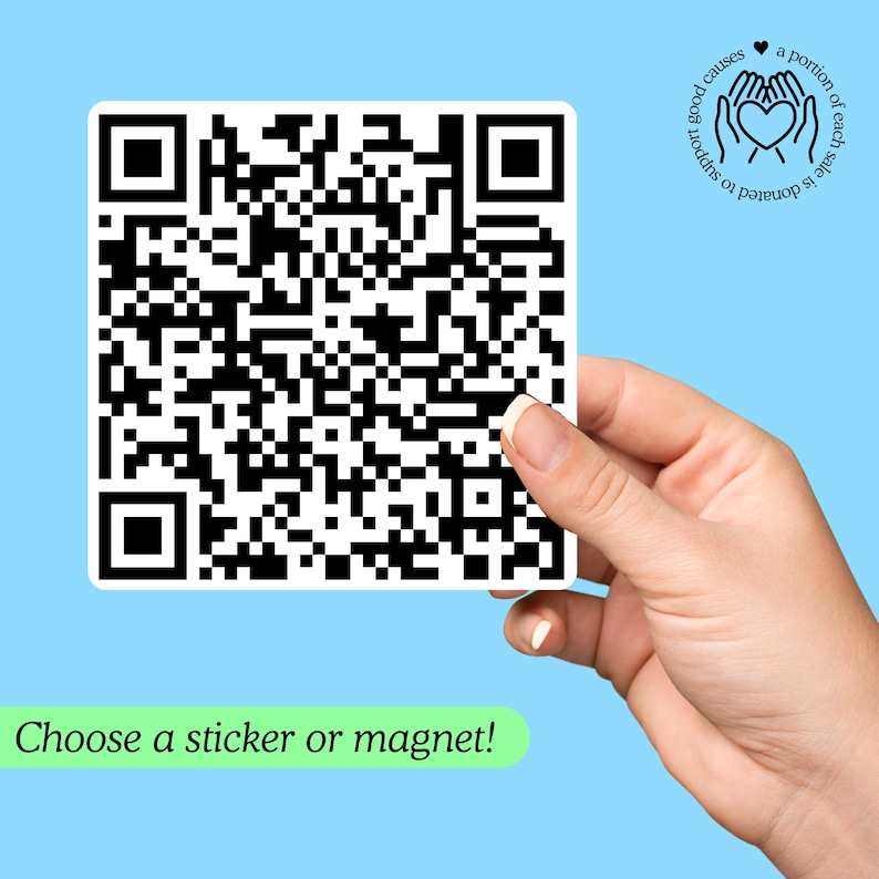F*ck Trump QR Code Sticker / Magnet, Subtle Anti Trump Bumper Sticker, FDT Vinyl Decal, Liberal Gift, Anti MAGA Car Magnet, Funny Anti Trump image 1