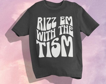 Rizz Em With the Tism Shirt, Comfort Colors Tee, Funny Autism Shirt, Autism Awareness Crewneck, Autistic Friend Gift, Neurodivergent T-Shirt